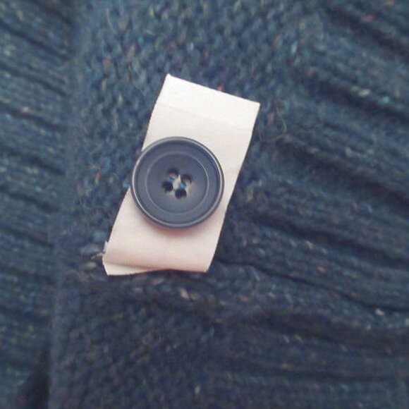 Charter Club Wool Blend Sweater Size L Shawl Collar Pullover Marled Shimmer NWT - Picture 9 of 9